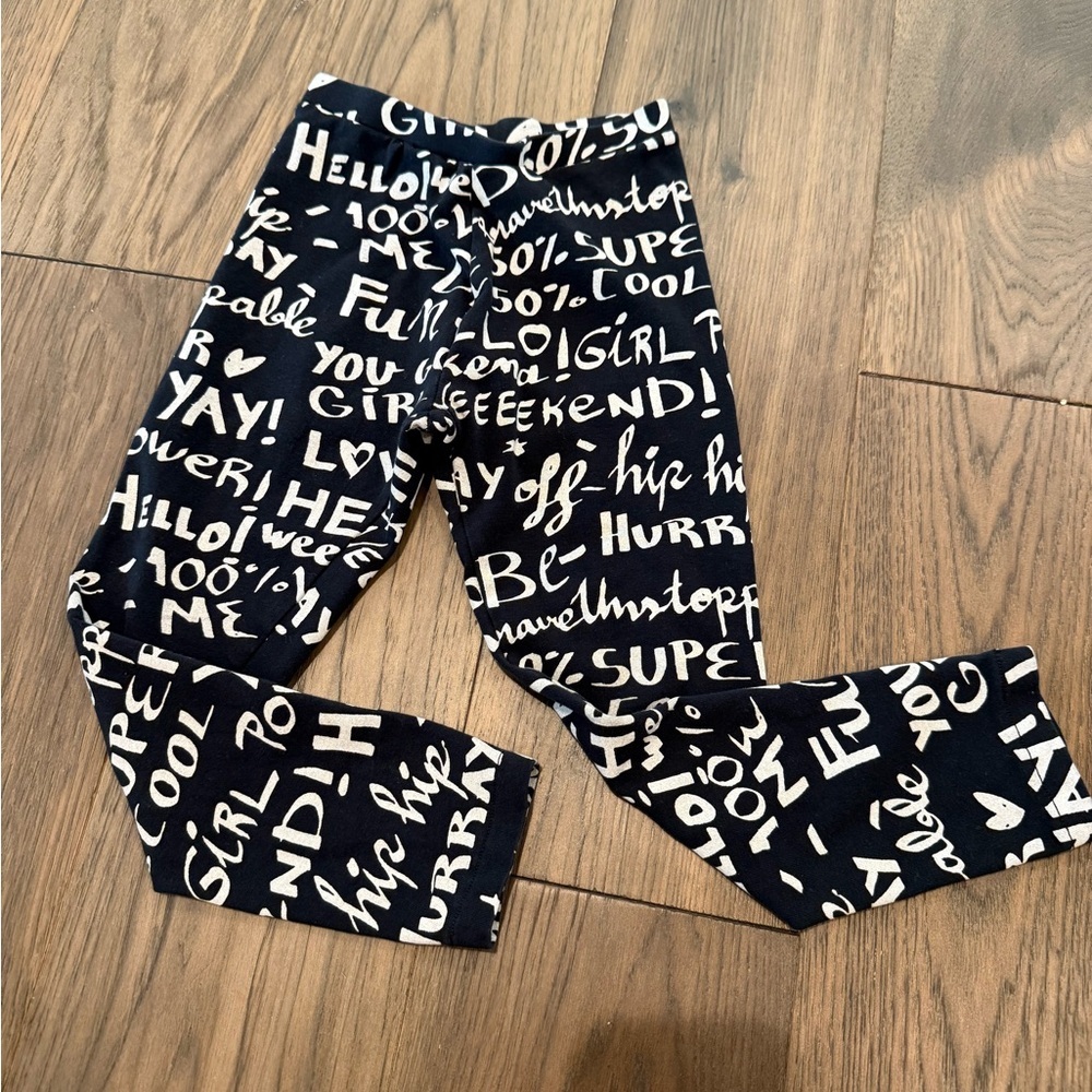 Zara Graphic Leggings Girls Size 6